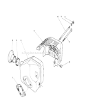 Muffler Assembly Diagram and Parts List for 20680 0000001-0999999 - 1990 Toro Lawn Mower