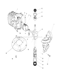 Crankshaft Assembly Diagram and Parts List for 20680 0000001-0999999 - 1990 Toro Lawn Mower