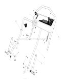 Handle Assembly Diagram and Parts List for 20680 0000001-0999999 - 1990 Toro Lawn Mower