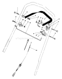 Traction Control Assembly Diagram and Parts List for 20680 4000001-4999999 - 1984 Toro Lawn Mower