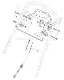 Traction Control Assembly Diagram and Parts List for 20680 5000001-5999999 - 1985 Toro Lawn Mower