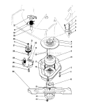 Blade Brake Clutch Assembly Diagram and Parts List for 20684C 9000001-9999999 - 1989 Toro Lawn Mower