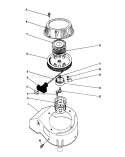 Recoil Assembly Diagram and Parts List for 20684C 9000001-9999999 - 1989 Toro Lawn Mower