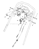 Traction Control Assembly Diagram and Parts List for 20684C 9000001-9999999 - 1989 Toro Lawn Mower