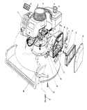Engine Assembly Diagram and Parts List for 20684C 9000001-9999999 - 1989 Toro Lawn Mower