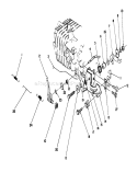 Governor Assembly Diagram and Parts List for 20684C 9000001-9999999 - 1989 Toro Lawn Mower
