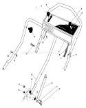 Handle Assembly Diagram and Parts List for 20684 4000001-4999999 - 1984 Toro Lawn Mower