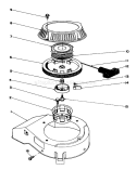 Recoil Assembly Diagram and Parts List for 20684 4000001-4999999 - 1984 Toro Lawn Mower