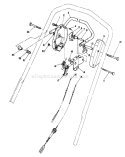 Traction Control Assembly Diagram and Parts List for 20684 5000001-5999999 - 1985 Toro Lawn Mower