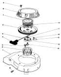 Recoil Assembly Diagram and Parts List for 20684 7000001-7999999 - 1987 Toro Lawn Mower