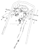 Traction Control Assembly Diagram and Parts List for 20684 7000001-7999999 - 1987 Toro Lawn Mower