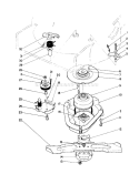 Blade Brake Clutch Assembly Diagram and Parts List for 20684 8000001-8999999 - 1988 Toro Lawn Mower