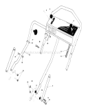 Handle Assembly Diagram and Parts List for 20684 8000001-8999999 - 1988 Toro Lawn Mower