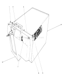 Grass Bag Assembly Diagram and Parts List for 20684 8000001-8999999 - 1988 Toro Lawn Mower
