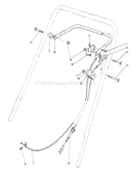 Traction Control Assembly Diagram and Parts List for 20692 0000001-0999999 - 1990 Toro Lawn Mower
