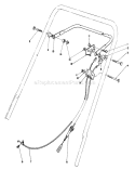 Traction Control Assembly Diagram and Parts List for 20692 7000001-7999999 - 1987 Toro Lawn Mower