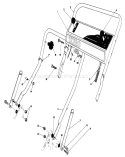 Handle Assembly Diagram and Parts List for 20692 7000001-7999999 - 1987 Toro Lawn Mower