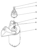 Starter Motor Diagram and Parts List for 20506 6000001-6999999 - 1976 Toro Lawn Mower