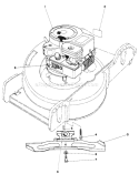 Engine Assembly Diagram and Parts List for 20698 0000001-0999999 - 1980 Toro Lawn Mower