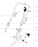 Handle Assembly Diagram and Parts List for 20698 0000001-0999999 - 1980 Toro Lawn Mower