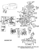 Engine Diagram and Parts List for 20698 1000001-1999999 - 1981 Toro Lawn Mower