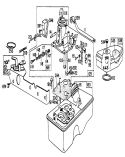 Carburetor Assembly Diagram and Parts List for 20698 2000001-2999999 - 1982 Toro Lawn Mower
