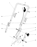 Handle Assembly Diagram and Parts List for 20698 2000001-2999999 - 1982 Toro Lawn Mower