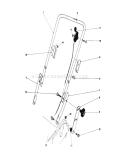 Handle Assembly Diagram and Parts List for 20698 8000001-8999999 - 1978 Toro Lawn Mower