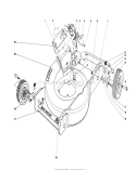 Housing Assembly Diagram and Parts List for 20698 8000001-8999999 - 1978 Toro Lawn Mower