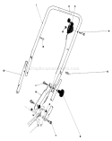 Handle Assembly Diagram and Parts List for 20700 0000001-0999999 - 1980 Toro Lawn Mower