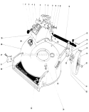 Housing Assembly Diagram and Parts List for 20700 0000001-0999999 - 1980 Toro Lawn Mower