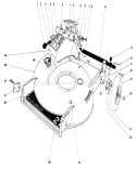 Housing Assembly Diagram and Parts List for 20700 1000001-1999999 - 1981 Toro Lawn Mower