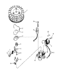 Magneto Diagram and Parts List for 20700 8000001-8999999 - 1978 Toro Lawn Mower