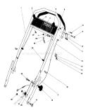Handle Assembly Diagram and Parts List for 20705 2000001-2999999 - 1982 Toro Lawn Mower