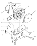 Starter Diagram and Parts List for 20705 4000001-4999999 - 1984 Toro Lawn Mower