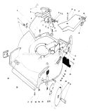 Housing Assembly Diagram and Parts List for 20705 4000001-4999999 - 1984 Toro Lawn Mower