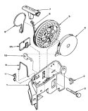 Starter Diagram and Parts List for 20705 5000001-5999999 - 1985 Toro Lawn Mower