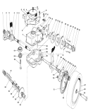 Gear Case Assembly Diagram and Parts List for 20705 5000001-5999999 - 1985 Toro Lawn Mower