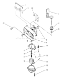 Carburetor Assembly Diagram and Parts List for 20709 9900001-9999999 - 1999 Toro Lawn Mower