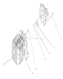 Part Location Diagram of 93-4347 Toro Cyl and C/Case V