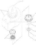 Recoil Starter Assembly Diagram and Parts List for 20710 7000001-7999999 - 1997 Toro Lawn Mower