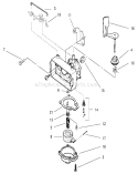 Carburetor Diagram and Parts List for 20711 200000001-200999999 - 2000 Toro Lawn Mower