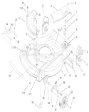 Housing Assembly Diagram and Parts List for 20711 200000001-200999999 - 2000 Toro Lawn Mower