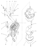 Ignition, Brake and Muffler Assembly Diagram and Parts List for 20711 200000001-200999999 - 2000 Toro Lawn Mower