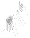 Crankcase Assembly Diagram and Parts List for 20711 8900001-89999999 - 1998 Toro Lawn Mower
