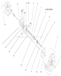 Rear Axle Assembly Diagram and Parts List for 20714 7900001-7999999 - 1997 Toro Lawn Mower