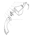 Rear Catcher Assembly Diagram and Parts List for 20714 7900001-7999999 - 1997 Toro Lawn Mower