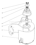 Starter Assembly Diagram and Parts List for 20715C 5000001-5999999 - 1985 Toro Lawn Mower