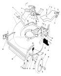 Housing Assembly Diagram and Parts List for 20715C 5000001-5999999 - 1985 Toro Lawn Mower