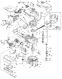 Engine Diagram and Parts List for 20715 1000001-1999999 - 1981 Toro Lawn Mower